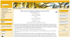 Desktop Screenshot of ijege.uniroma1.it