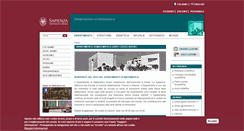 Desktop Screenshot of mat.uniroma1.it