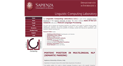 Desktop Screenshot of lcl.uniroma1.it