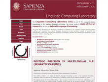Tablet Screenshot of lcl.uniroma1.it